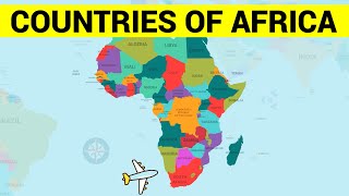 AFRICAN COUNTRIES  Learn Africa Map and the Countries of Africa Continent [upl. by Iphigenia]