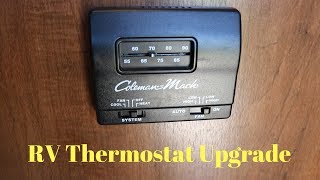 How To Upgrade Your RV Thermostat DIY Honeywell [upl. by Panchito]