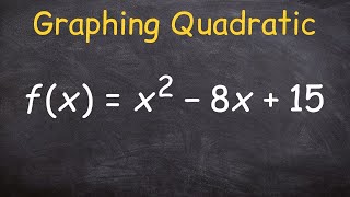 Learn how to graph a quadratic [upl. by Ahsiemak]