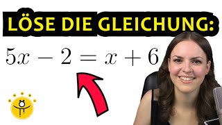 LINEARE GLEICHUNG lösen einfach erklärt – viele Beispiele [upl. by Stockton]