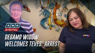 Degamo widow welcomes Teves’ arrest  ANC [upl. by Vetter]