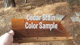 Cedar Shake amp Shingle Stain Sample [upl. by Olinad341]