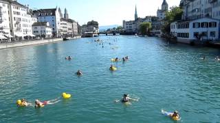 The Limmat River Zurich [upl. by Yahiya]