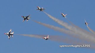 USAF Thunderbirds Nellis AFB 2019 Aviation Nation [upl. by Amehsat]