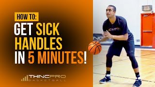 How to  Get SICK HANDLES in ONLY 5 Minutes a Day Pro Basketball Dribbling  Ball Handling Drills [upl. by Ivens]