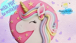 Easy UNICORN cake tutorial  UNICORN cakes 🦄 [upl. by Mccready271]