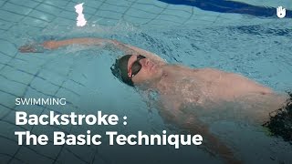 Swimming Basic Technique  Backstroke [upl. by Nelak]