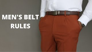 10 Belt Rules Every Man Should Know [upl. by Fiore]