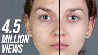 Photoshop Tutorial How to Quickly Smooth Skin and Remove Blemishes amp Scars [upl. by Mabel985]