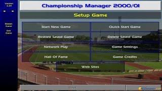 Championship Manager Season 0001 gameplay PC Game 2000 [upl. by Akimet]