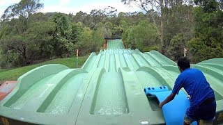 Surf Race Water Slide at Jamberoo Action Park [upl. by Yordan86]