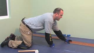 How to Install Laminate Flooring TapEnd Joint Including Moisture Barrier  LL Flooring [upl. by Ohnuj]