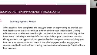 Lesson 7 Improving Classroom Based Assessment Test [upl. by Lonne]