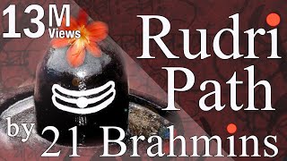 Vedic Chanting  Rudri Path by 21 Brahmins [upl. by Aderf]