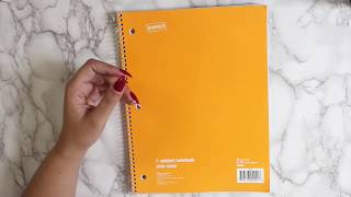 Turning a Notebook Into a DIY Planner  Cheap Planning [upl. by Fattal]