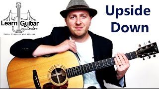 Upside Down  Guitar Tutorial  Jack Johnson  Chords  Rhythm [upl. by Zeuqram159]