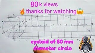 Cycloid of 50mm diameter circle [upl. by Ijat613]