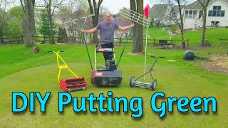 Back Yard DIY Putting Green Everything You Need to Know [upl. by Aitam83]