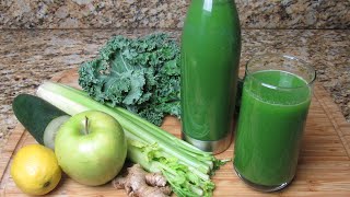 Simple Green Juice Recipe  Detoxing and Cell Rejuvenating Green Juice [upl. by Audri]