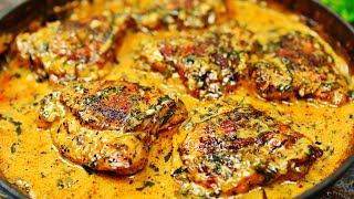 Creamy Garlic Chicken Recipe  Easy Baked Chicken in Creamy Garlic Sauce [upl. by Emanuela]