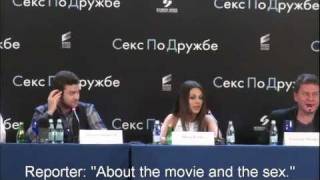 Justin Timberlake amp Mila Kunis in Moscow wsubtitles HD [upl. by Avron]