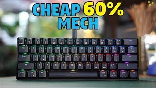 Motospeed CK61 RGB Mechanical Keyboard  Unboxing amp Review [upl. by Aliac83]