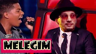 the voice  soolking Ft dadju  melegim فتى يبهر حكام ذافويس بأغية سولكيغ الجديدة [upl. by Zolly]