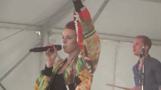 La Roux  Bulletproof live  Governors Ball New York 2014 [upl. by Mimajneb450]