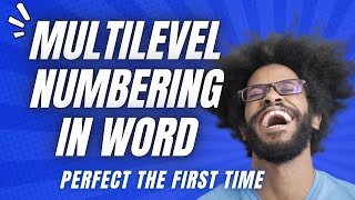 How To Create Multilevel Numbering In Word That Actually Works [upl. by Deloris791]