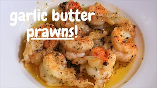 Garlic Butter Prawns  Quick amp Simple 5 Minute Recipe  Keto  Low Carb [upl. by Crichton]