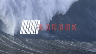 The Greatest Wipeouts From Nazaré  SURFER  Crashes and Burns [upl. by Esidnak]