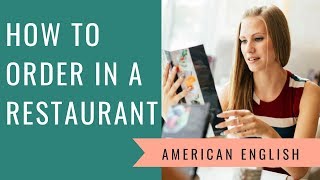 How to Order Food in a US Restaurant  English Conversation Practice [upl. by Eidnas851]