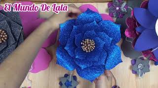 DIY Como hacer diferentes estilos de flores hechas en foami [upl. by Perry299]