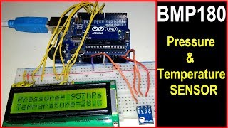 BMP180 Arduino Tutorial  Measure Pressure amp Temperature [upl. by Cochran]