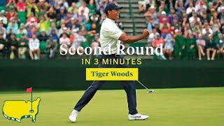 Tiger Woods Second Round in Three Minutes [upl. by Jahncke]