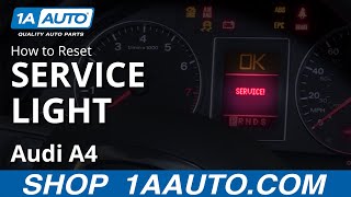 How to Reset Service Light 0409 Audi A4 [upl. by Ahsinawt]