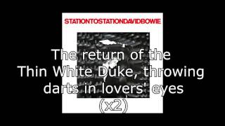 Station to Station  David Bowie  Lyrics [upl. by Pontone]