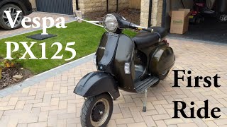 Vespa PX125 First Ride [upl. by Emse]