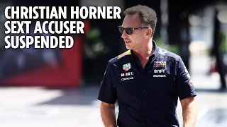 Christian Horners sexting accuser SUSPENDED by Red Bull [upl. by Sibel680]