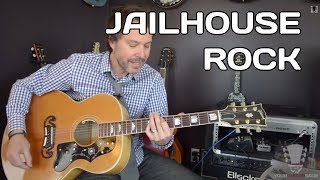 How to play Jailhouse Rock  Elvis Presley  Guitar Lesson [upl. by Aselehc646]