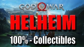 GOD OF WAR  HELHEIM  100 Collectibles [upl. by Aiam684]