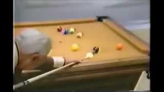 Pool Lessons  Aiming and Breaks Shot Lessons from Willie Mosconi [upl. by Fasto]