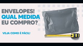 Como saber a medida certa do envelope plástico para envio [upl. by Jillane]