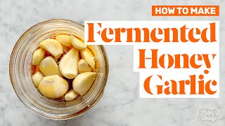 How to Make Fermented Honey Garlic [upl. by Aicilaana]