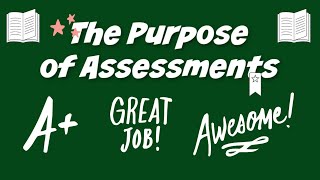 Purpose of Assessments The Why [upl. by Monica]