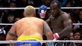 Mark Hunt New Zealand vs Melvin Manhoef Netherlands  KNOCKOUT MMA fight HD [upl. by Reames]