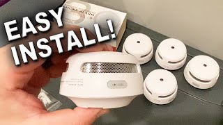 How to Install amp Setup XSense Wireless Interconnected Smoke Detectors [upl. by Procora]