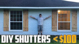 Building Our Own DIY Natural Wood Shutters [upl. by Einram]