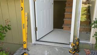 Jeld Wen Front Door Installation  Really crappy products and craftsmanship PART 1 [upl. by Barrus]