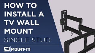 How to Install a TV Wall Mount Single Stud Articulating TV Wall Mount [upl. by Ecneps644]